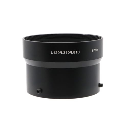 67mm Lens Adapter Tube for Nikon CoolPix L120 L310 L810 – Compatible with UV/CPL/ND Filters and Macro/Telephoto Lenses, Black