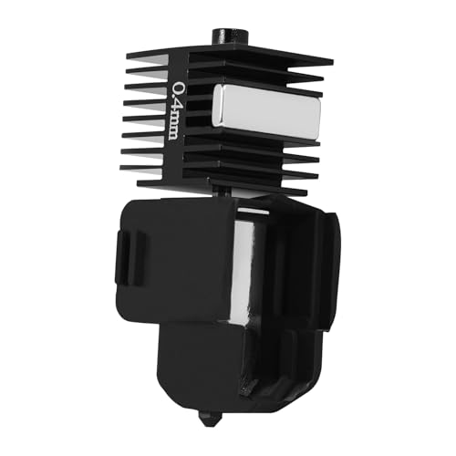 2PCS A1 Mini Hotend Kit, 3D Printer Assembled Print Head Extruder Hot End Kit Replacement Heating Block with 0.2mm and 0.4mm Hardened Steel Nozzle and Silicone Cover for Bambu Lab A1 / A1 Mini A1/A1 Mini