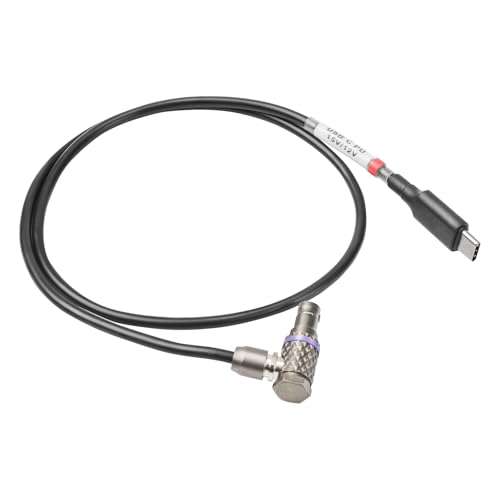 USB-C PD 45W to 2-Pin Right-Angle Power Cable, 24 in Type C PD to Right Angle