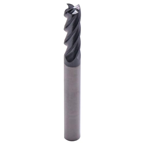 SEFHLI 4 flute solid carbide square nose end mill set, 5 pieces, 3/16 inch, AlTiN coated