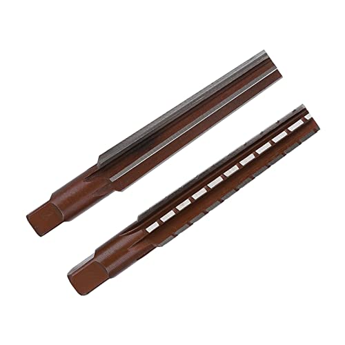 Taper Reamer Pack of 2 - Coarse and Fine Morse Taper Reamer, High Carbon Steel, Drill Bit Cutter with Straight Shank, Hand Reamer (MT1#)