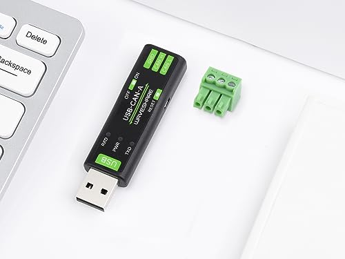 USB to CAN Adapter Analyzer CAN Bus Converter Based on STM32 Chip, Supports Windows 11/10/8/7/XP and Raspberry Pi OS/Jetson Nano Ubuntu etc. Linux Systems, with USB Cable