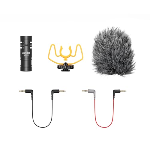 ZENIKO VM01 Lightweight Shotgun Mic for DSLR & Mobile Phone Vlog Recording
