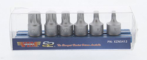 VIM Tools VMXZNS412 stubby star drive bit set in compact storage case