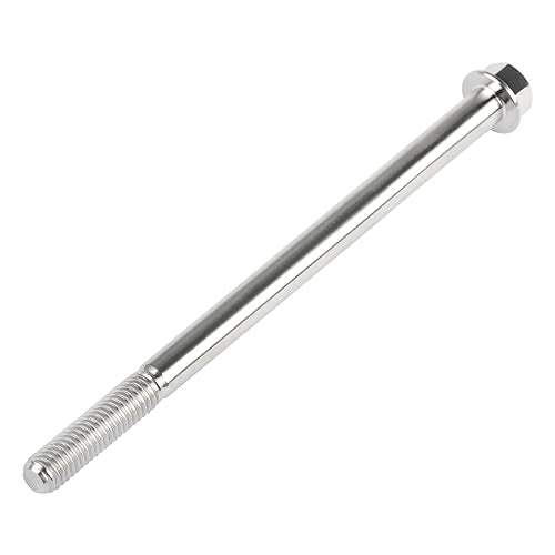 Wanyifa normal titanium M6x100mm hex flange bolt screw close-up