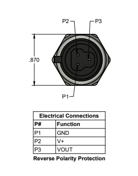 [Australia - AusPower] - 150 PSI Pressure Transducer Sensor with Cable, 1/4"NPT Stainless Steel for Oil Fuel Water Air 12 Month Warranty 