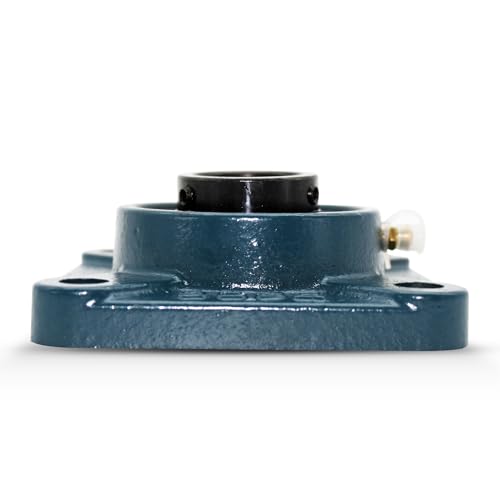 DOJA Barcelona | 2Pcs Bearings with Support UCF 203 | UC203 Ball Bearing for Ø 17mm Shaft | F204 Support | Steel Ball Bearings | Bearings and Bushings: Industrial and General Uses PACK 2