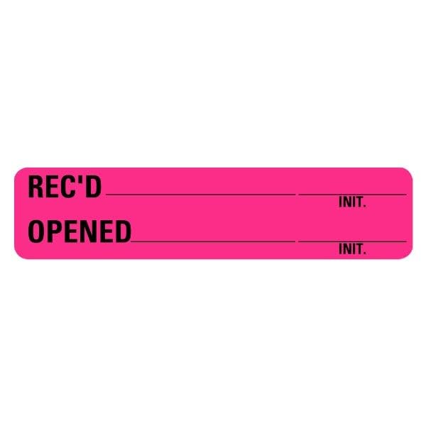 Rec'd Opened Medical Labels