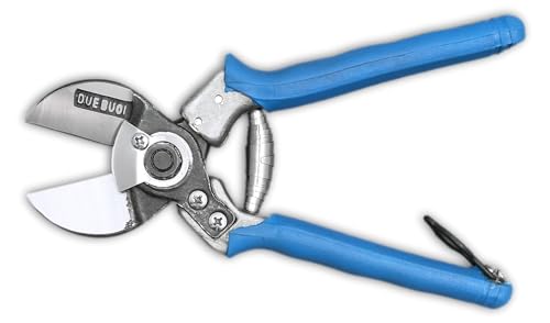 DUE BUOI professional double-cut forged blade scissors with aluminum handles, DB 135/20