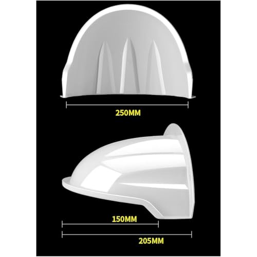 Universal Security Camera Cover Sun & Rain Shield – Weatherproof Protective Roof for Dome/Bullet Outdoor CCTV Cameras (3x White) 3x White