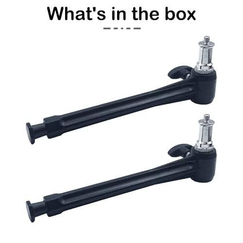 6 Inch Extension Arm with Spigot for Super Clamp - Versatile and Sturdy Photography Accessory for Enhanced Equipment Mounting(2 Pack)