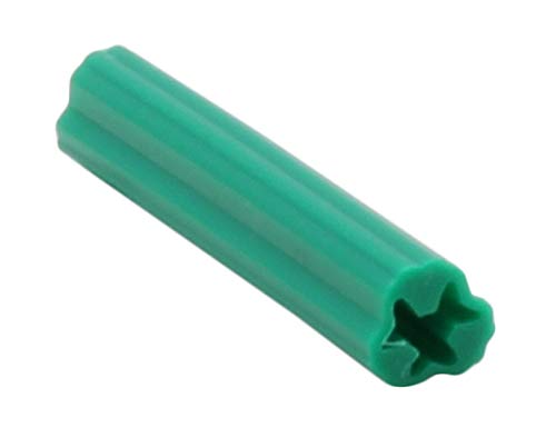 [Australia - AusPower] - CRL 1/4" Hole 1-1/2" Length 10-12 Screw Expanding Plastic Screw Anchors - Package of 100 1-1/2" Green 