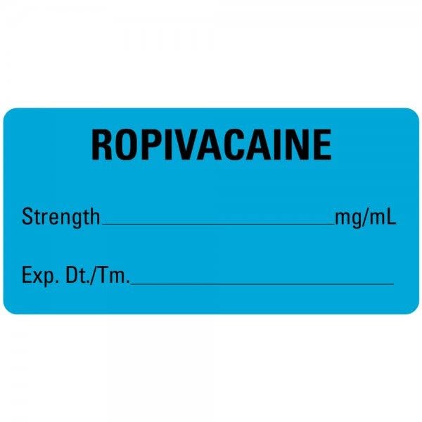 ROPIVACAINE Labels 2"x1"