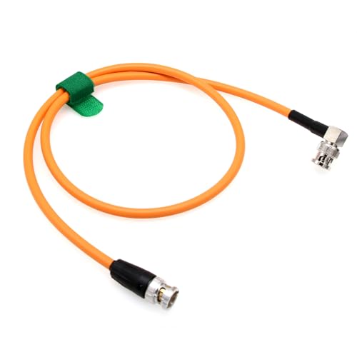 12G 4K Raw SDI Coaxial Video Cable BNC for ARRI Steadicam Transvideo Starlite Blackmagic Studio Canon Sony Camera Teradek Bolt SmallHD Feelworld Monitor 80cm Orange