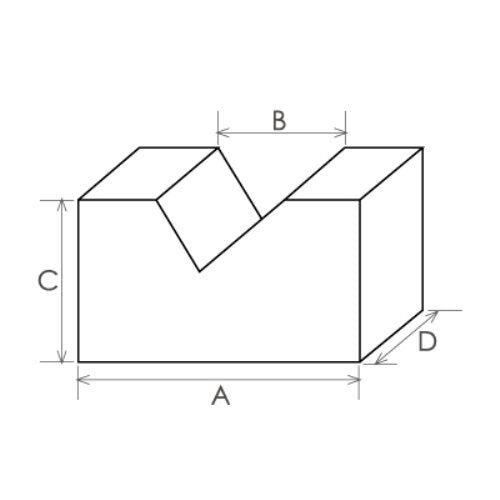 HFS(R) Cast Iron V Block Set 2 x 1-3/8 x 7/8 Inch
