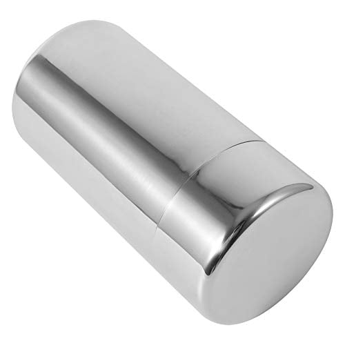 Small Tea Tin Canister, 550ml Stainless Steel Coffee and Tea Canister, Loose Leaf Tea Storage Container, Portable with Airtight Double Lids, for Tea Coffee Sugar Storage (Pack of 2) Large (Pack of 2)