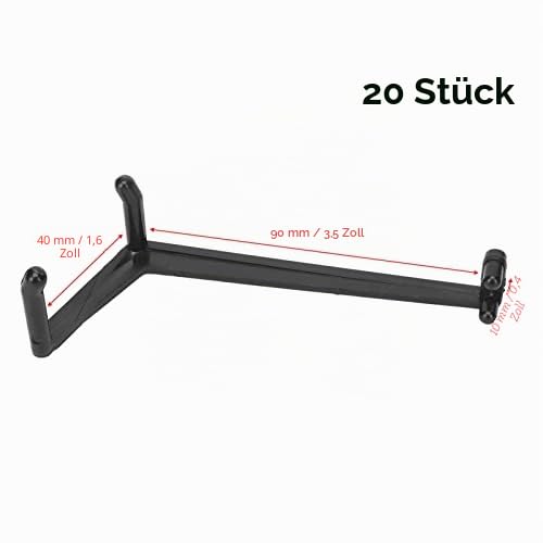 Yosoo Health Gear 20pcs Fruit Tree Spreader Plastic Bonsai Branch Trunk Spreader Modeling Tool Limb Spreader Black for Strong Spreading of Step Angles Branches