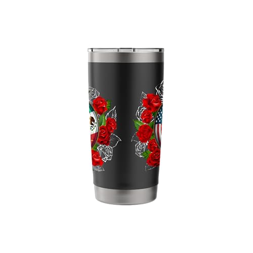 Our Lady of Guadalupe Saint Virgin Mary Virgen de Guadalupe Stainless Steel Insulated Tumbler Black 20 Ounces