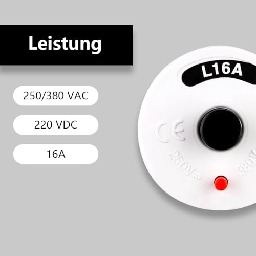 Automatic screw (fuse for old electrical distribution) | Automatic fuse screw 16A, thread E27, L-characteristic, 250/380 V, white