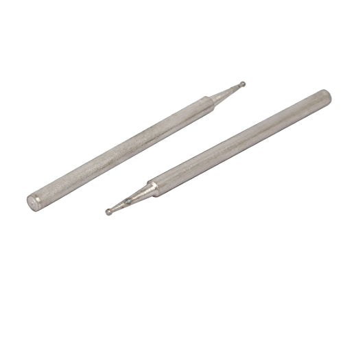 sourcingmap® 2.35mm Shank 0.5mm Dia Diamond Head Ball Shaped Grinding Mounted Point Bit 20pcs