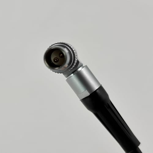 Rotatable Right Angle Lemo-Compatible 0B 2 Pin Male to 2Pin Male Power Cable Suitable for Teradek Bond, SmallHD Monitor, ARRI Alexa, RED DSMC2, Z CAM E2 F6/S6, Transvideo, Preston, 39“ Straight-Right Angle