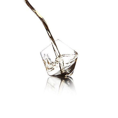 Sempli Cupa-Rocks Tumbler Glasses Set of 2 - Hand Blown Whiskey Glasses for Scotch, Bourbon & Brandy, Lead-Free Crystal, Swirling Aeration, Ultra Clear - 9.25 oz