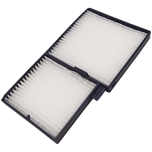 Leankle air filter replacement for Epson ELPAF29 V13H134A29 projector, white rectangular filter and frame