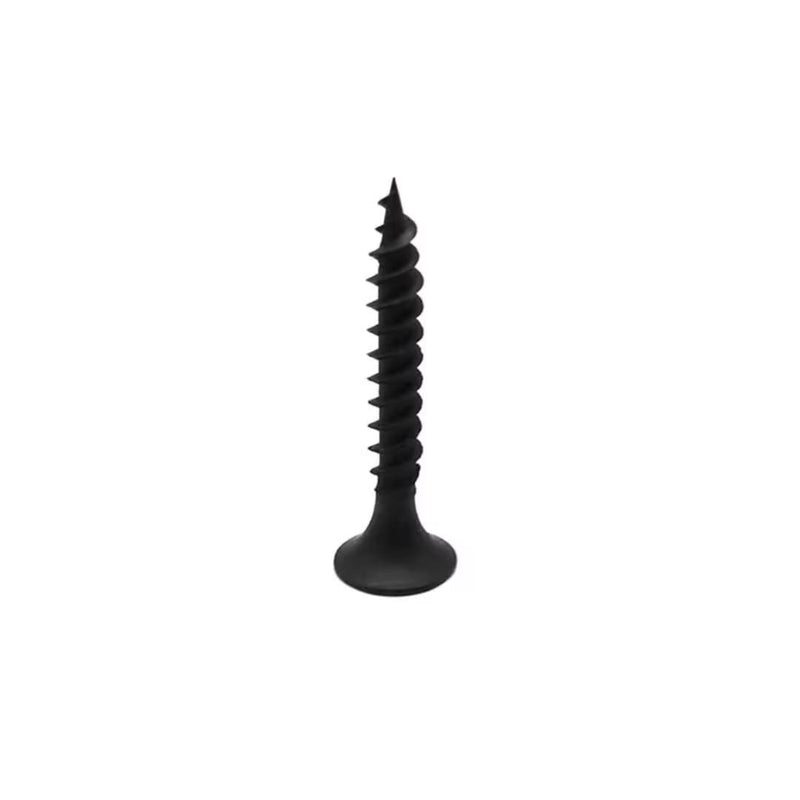 [Australia - AusPower] - #6 x 1" Drywall Screws 300PCS Fine Thread Wood Screws 1 LBS Flat Truss Head Self Tapping Screws Black Phosphate Coated Stainless Fast Self Tapping LZDRY-020 #6x1" 