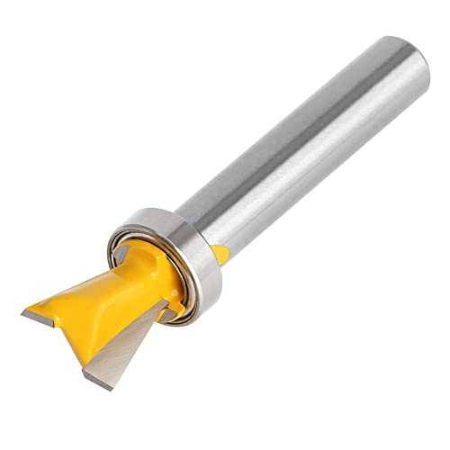Dovetail Cutter with Bearing, 8 mm Shank, Dovetail Cutter Drill Sets, Dovetail Common Cutter (1 x 8 mm Shank) 1PCS 8mm Shank