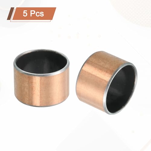 sourcing map 5 Pcs Sleeve Bearing 25mm Bore x 29mm OD x 19mm Length Plain Bearings Wrapped Oilless Bushings Self-Lubricating Bushings for Sliding Parts of Machinery 25mm x 29mmx 19mm