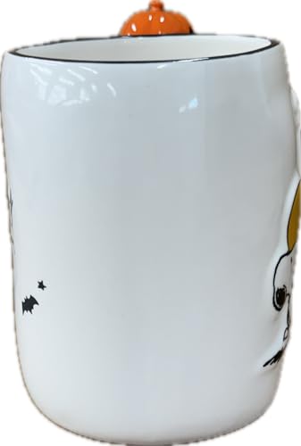 Rae Dunn Peanuts Halloween Ceramic Coffee Mug, Spooky Season Snoopy and Spooky Season