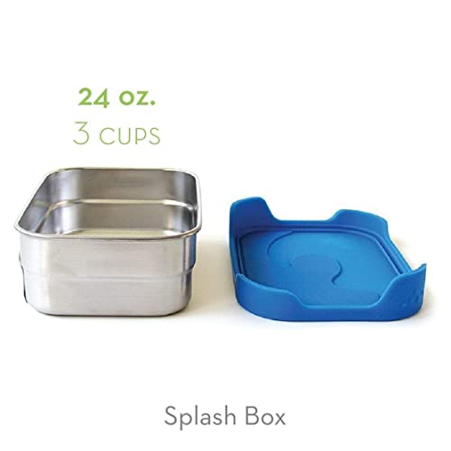 Ecolunchbox Splash Box & Pod set with stainless steel bento containers, leak-proof lunch and snack boxes for kids or adults