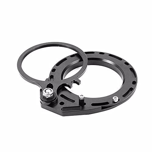M67 Thread 67mm Red Swing Macro Lens Flip Adapter Mount Clamp Diving Filter for DSLR Underwater Waterproof Housings Case (Black) Black