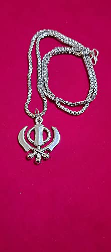 Silver Color Khanda Pendant