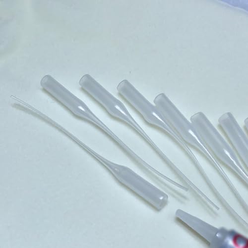 UUYYEO plastic glue micro tips and precision applicator dispenser tips for adhesive bottles, 200 pieces