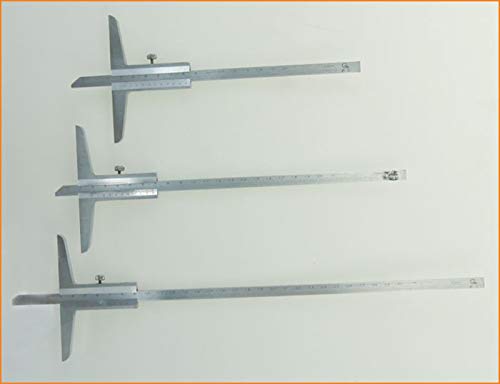 [Australia - AusPower] - Katsu Depth Caliper 0-150 mm 0.02 mm Accuracy Metric Depth Measuring Tool 401170 150mm 