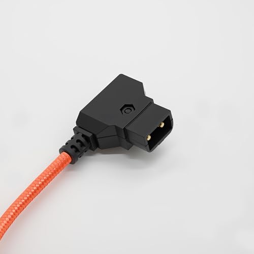 D-TAP to Lemo-Compatible 2 Pin Male Power Cable Suitable for Teradek Z Cam ARRI RED DJI TILTA Paralinx Preston Transvideo Offhollywood Switronix Panasonic (Orange) Orange