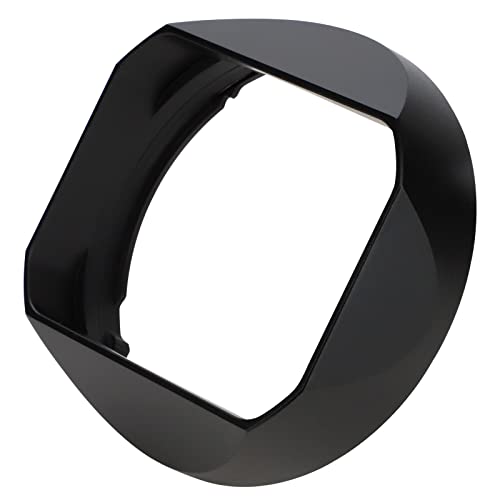 Haoge Lens Hood Metal Square Bayonet for Fujifilm Fuji Fujinon XF 18mm F1.4 R LM WR Lens with Metal Front Cap Kit, Replaces Fuji xf18mmf/1.4 Lens Hood LH-XF18 on Camera X-T4 X-S10 X-T30 XE4