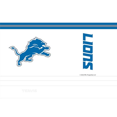 Tervis Traveler NFL Detroit Lions - Arctic Triple Insulated Tumbler Travel Cup Keeps Drinks Cold & Hot, 30oz, Stainless Steel