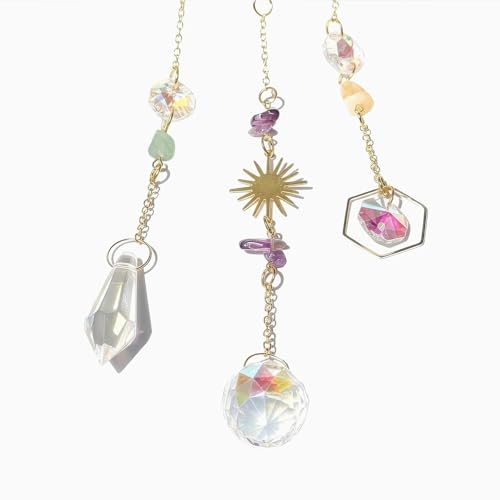 Chakra Crystal Tree of Life Suncatcher Handmade Hanging Ornament