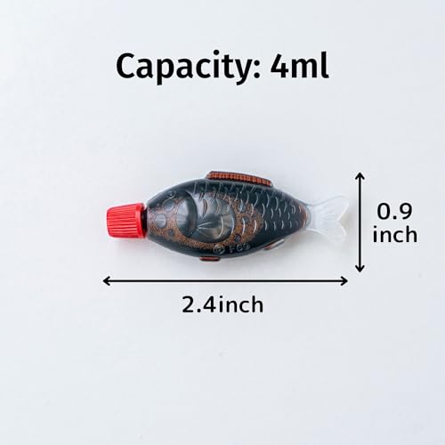 Japanese Soy Sauce Fish-shaped Bottles Tarebin 4ml 200pcs, Made in Japan for Bento Box, Mini Disposable Bottles, Kitchen, Seasoning, Dressing, Sauce