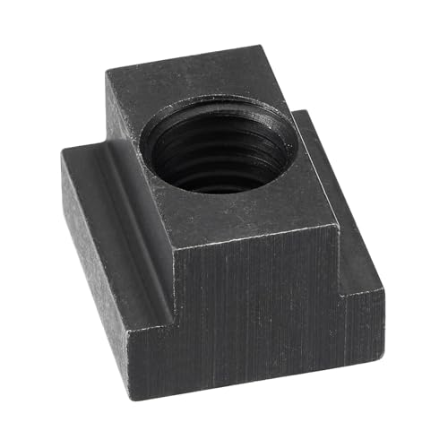 Boxonly M16 T-slot nuts, Grade 8.8 alloy steel with black oxide finish, tapped through slot, 5-piece set