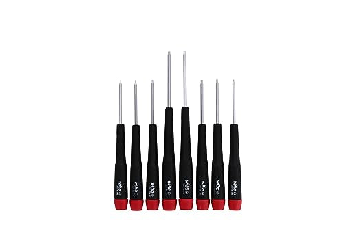 Wiha 26799 8-piece Torx screwdriver set with red handles and assorted Torx tips