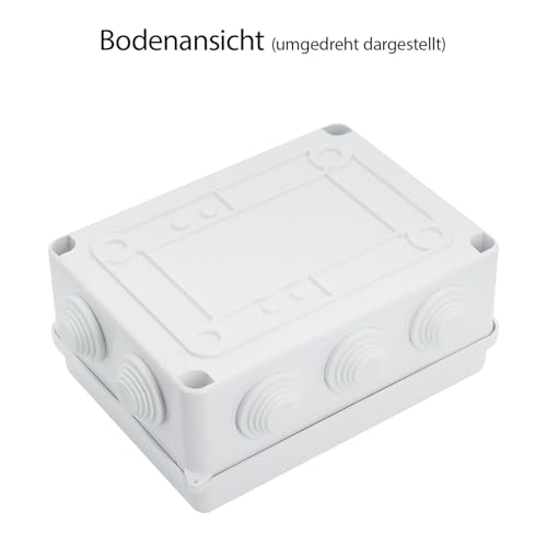LeMotech ABS Plastic Dustproof Waterproof IP65 Junction Box Universal Electrical Project Housing White External Dimensions 150 x 110 x 70 mm (Pack of 1) 150 x 110 x 70 mm (1 Stück)