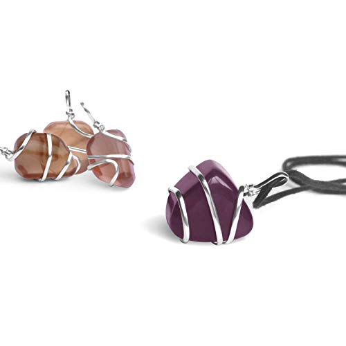 Ayana Crystals Fluorite Pendant Necklace – Natural Rainbow Fluorite Crystal for Clarity & Balance, Heart and Third Eye Chakra, Ethically Sourced, Ideal Pisces Birthstone Jewelry