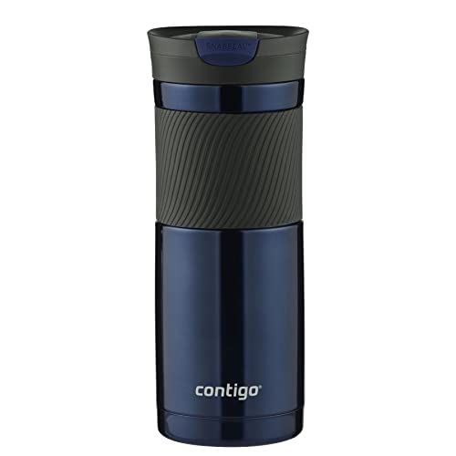 Contigo 20oz Byron SnapSeal Travel Mugs, Monaco Blue & Gunmetal