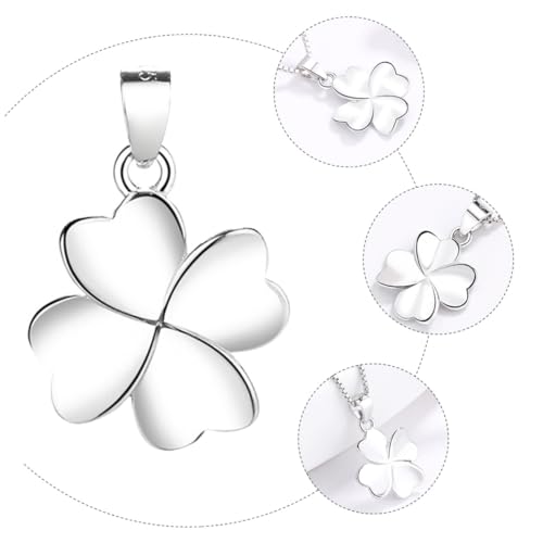 Operitacx Four Leaf Shamrock Pendant Classic Saint Patrick's Day Clavicle Chain Decorative Necklace Party Wearing Necklace for Dressing up Photo Props