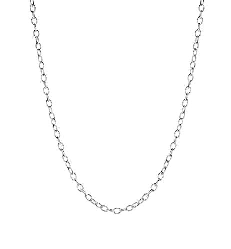 Designer Inspirations Boutique 925 Sterling Silver 2/2.5/3.4/3.8 MM Wide Cable/Open Cable/Twisted Cable Chain Necklace for Women Men Unisex - 16" 18" 20" 22" 24" 26" Inch 18 Inches Box
