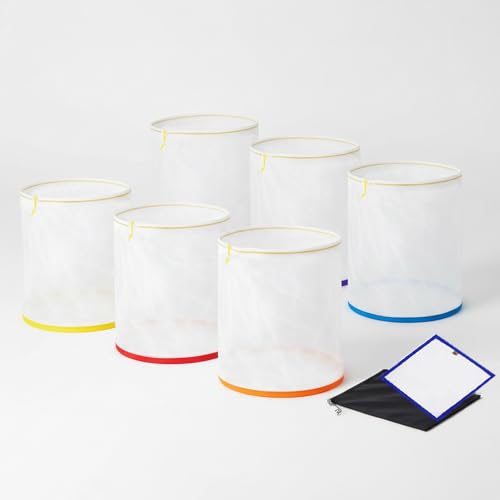 5 Pieces 5 Gallon Mesh Bubble Bags, All Mesh Bubble Hash Bag Set for Sustainable Filtration of Herbal Extracts, Press Strainer and Storage Bag Kit for Herbal Extraction and Production