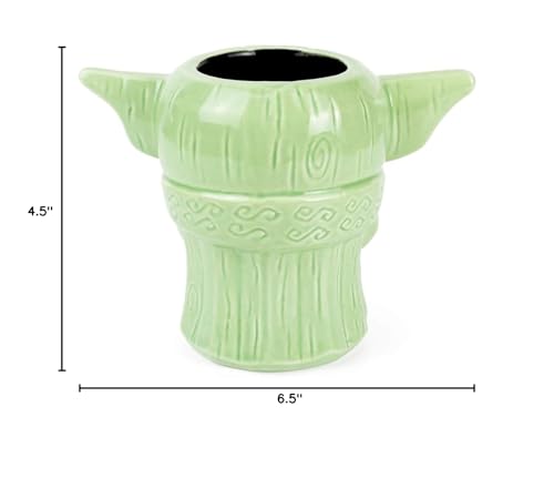 Geeki Tikis Star Wars: The Mandalorian The Child Baby Yoda Mug | Official Star Wars Collectible Tiki Style Ceramic Cup | Holds 16 Ounces